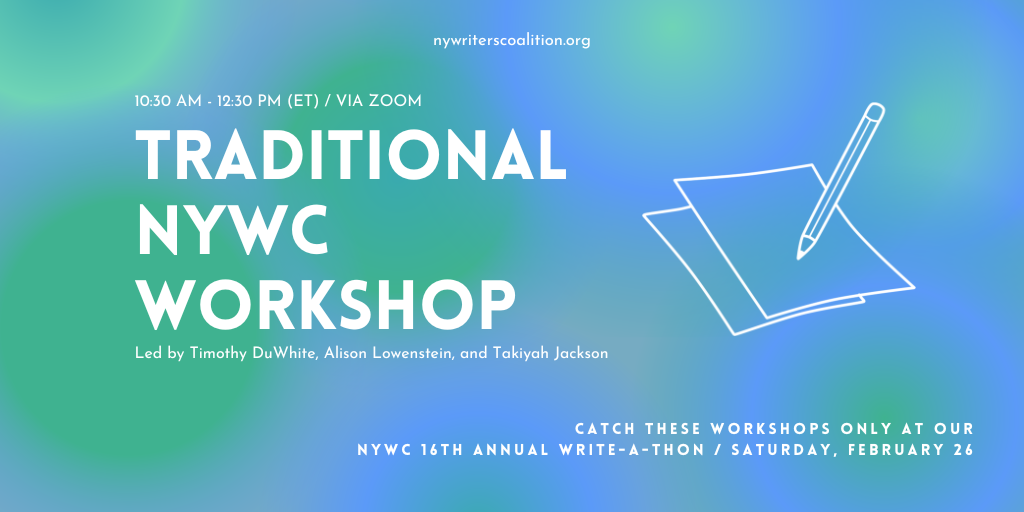2022 Write-A-Thon Program Schedule - NY Writers